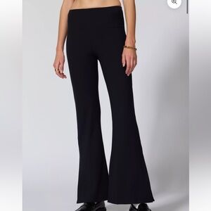 Black MPG flare leggings